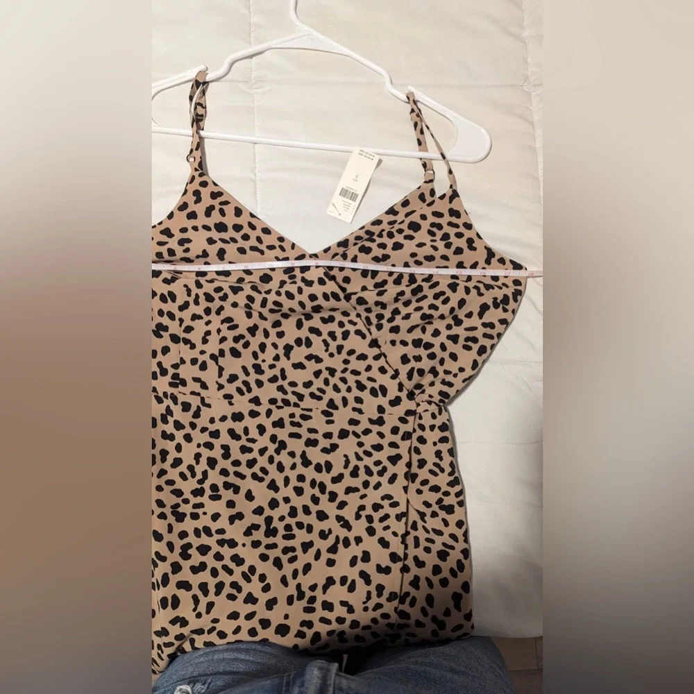 Anthropologie Sanctuary wrap it up spaghetti strap cheetah print dress - Picture 6 of 11